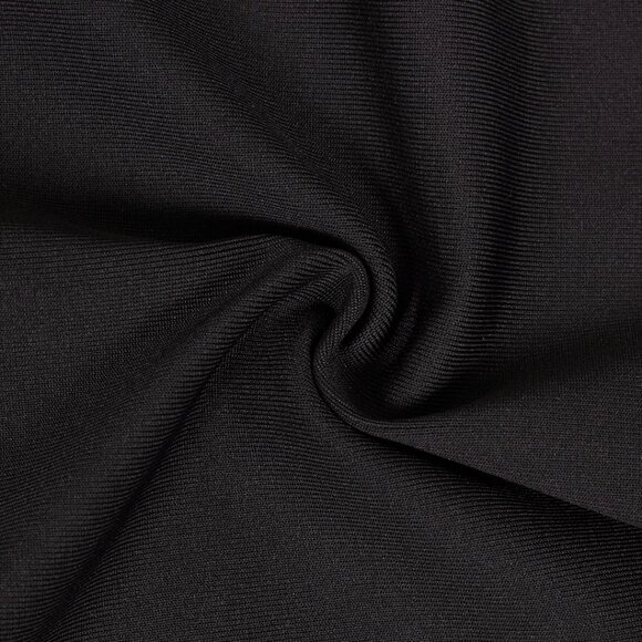 Black Halter Ruffle Sequin Gown - Asymmetrical Maxi Dress! - Picture 16 of 16